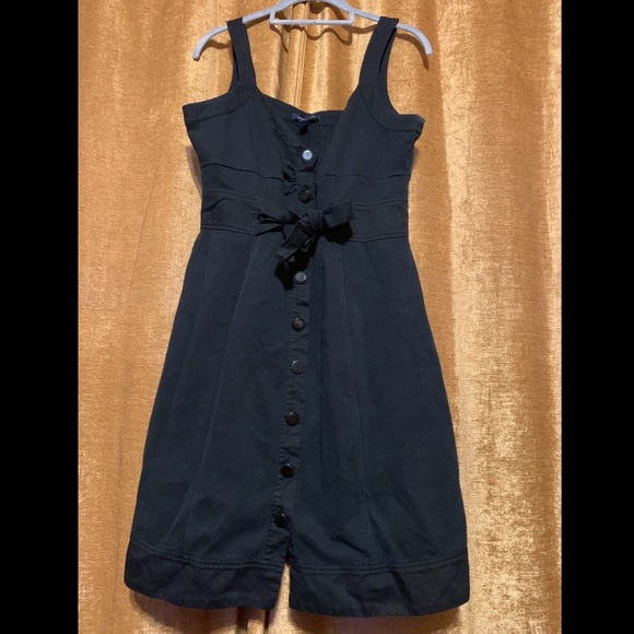 Black knit Banana Republic button up dress - Picture 2 of 5